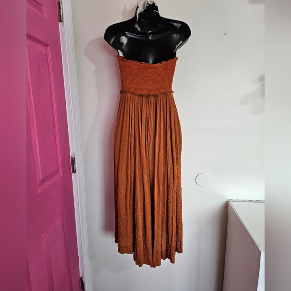 COPY - Free People Strapless Jumpsuit wide leg pants - Picture 5 of 7